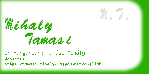 mihaly tamasi business card